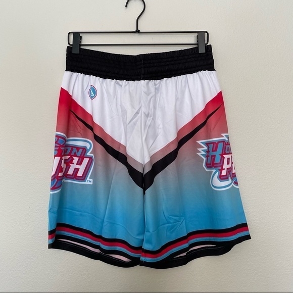 NWT Houston push branded basketball shorts sz.L white version - Picture 1 of 3